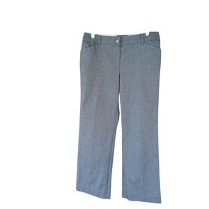 Talbots Gray Mid Rise Straight Leg  Pants Size 8P